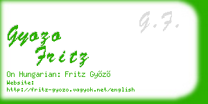 gyozo fritz business card